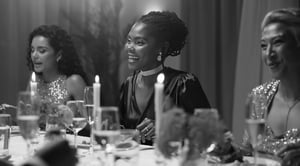 Guests enjoying dinner in a premium restaurant