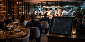 Restaurant analytics amidst evering service.